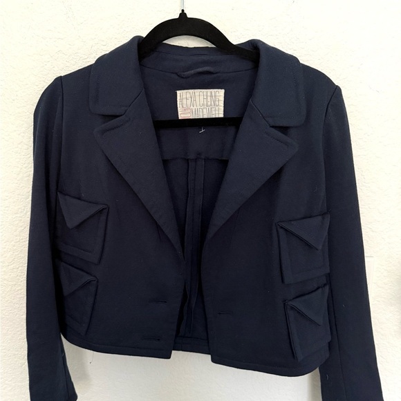 Madewell X Alexa Chung Diana Wool Cropped Jacket Size XS - Picture 2 of 7